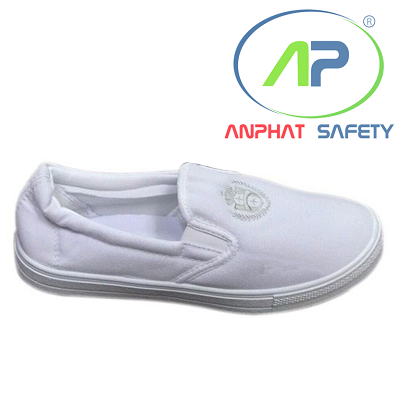 ASIA - Giày Bata vải Nữ (Không Cột dây) màu trắng - size 35